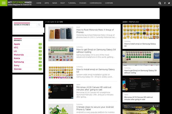Flex Mag theme site design template sample