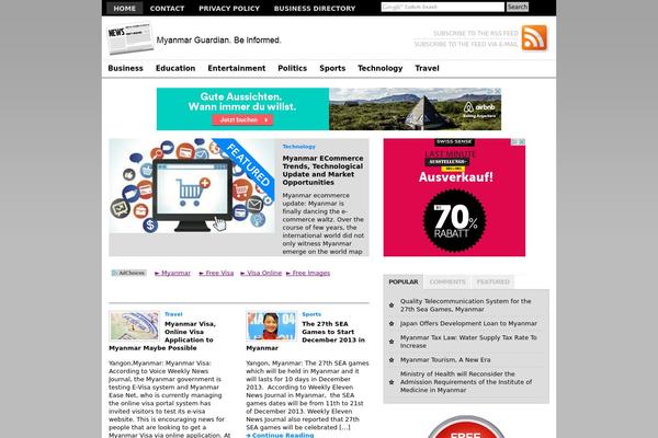 Premiumnews theme site design template sample