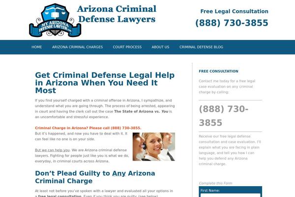 myarizonadefenselawyer.com site used Defense-lawyer