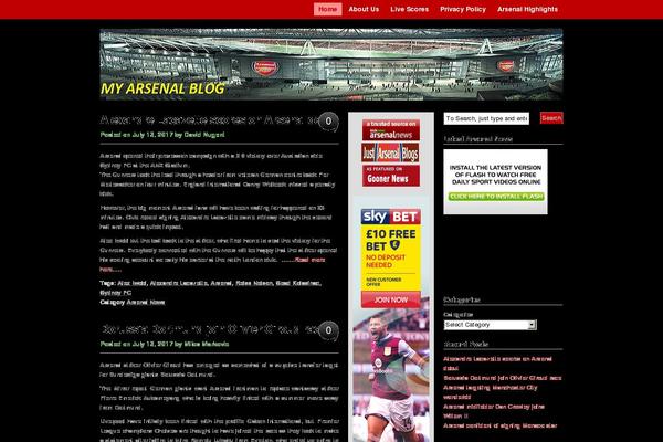 vita theme site design template sample