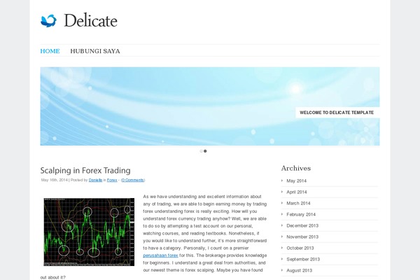 Delicate theme site design template sample