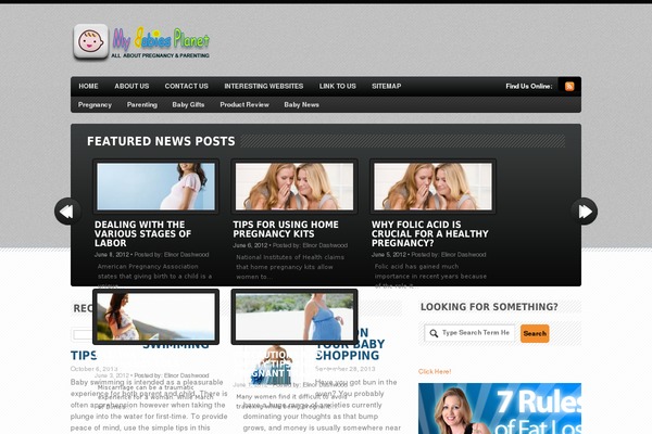 Bold News theme site design template sample