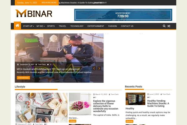 SuperMag theme site design template sample