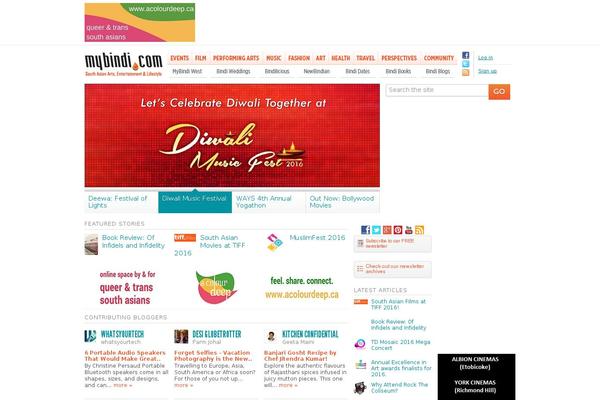 mybindi theme websites examples