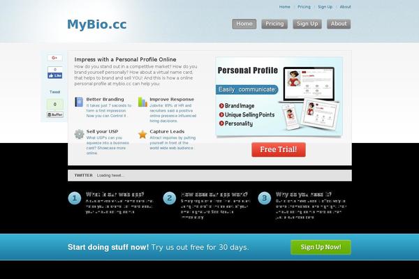 Site using Sharebox plugin