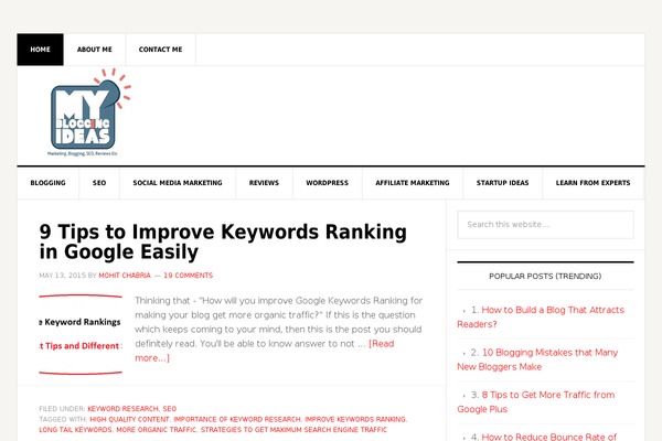 Site using Stylish Popular Posts plugin
