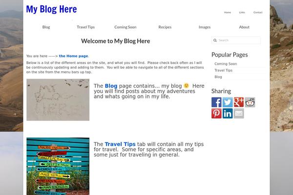 Spacious theme site design template sample