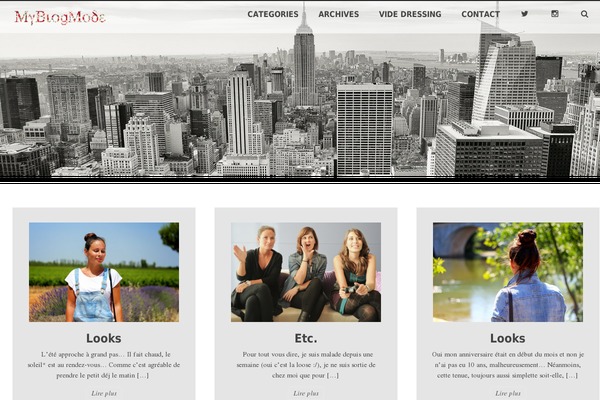myblogmode.com site used Radiate