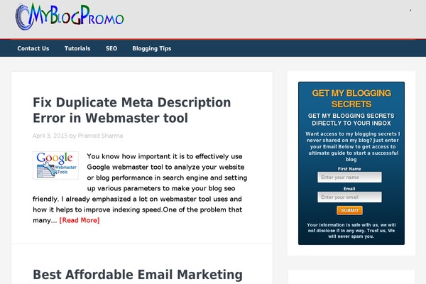 BloggingCageV2 theme websites examples