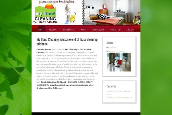 mybondcleaning.com.au site used Mybond-theme