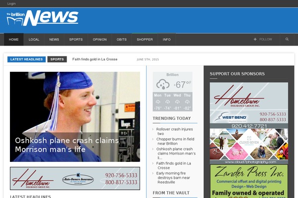 Jarida theme site design template sample