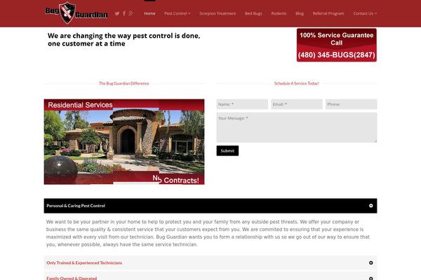 mybugguardian.com site used Basix