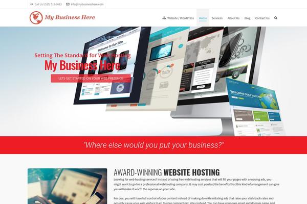 Highend theme site design template sample