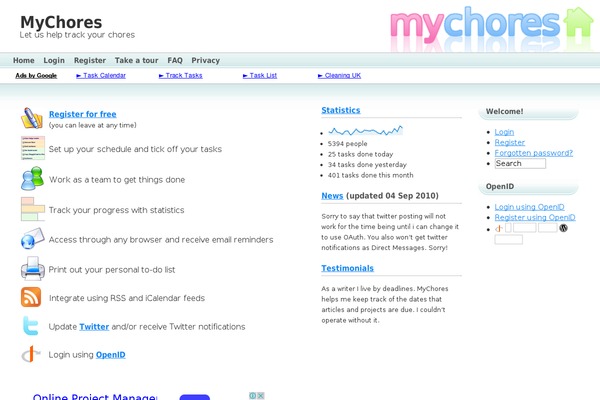 Minimalist theme site design template sample