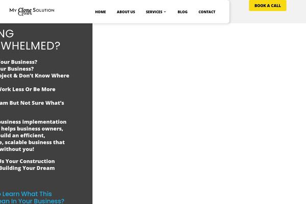 myclonesolution.com site used Dm-divi-child-theme