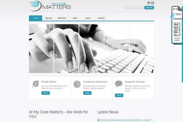 mycodematters.com site used Theme1322