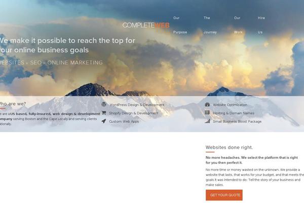 Brooks theme site design template sample