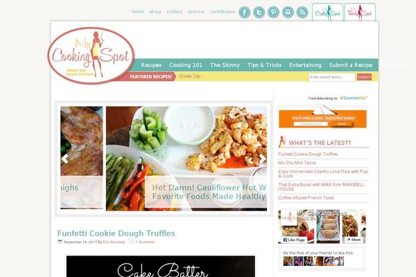 Lifestyle theme site design template sample