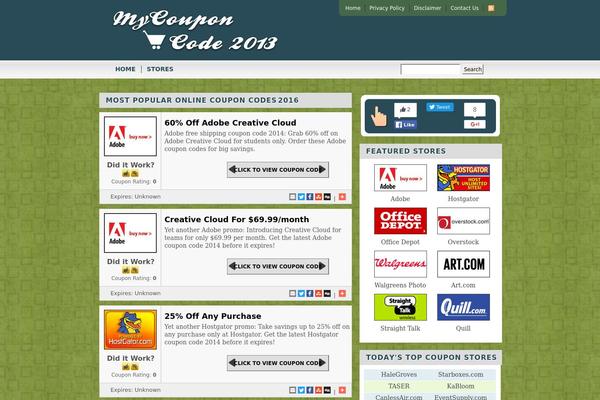 Couponpress theme site design template sample