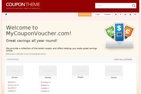 Cp theme site design template sample