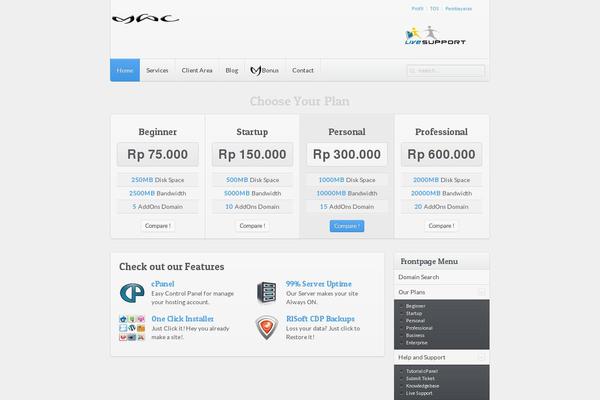 Sync theme site design template sample