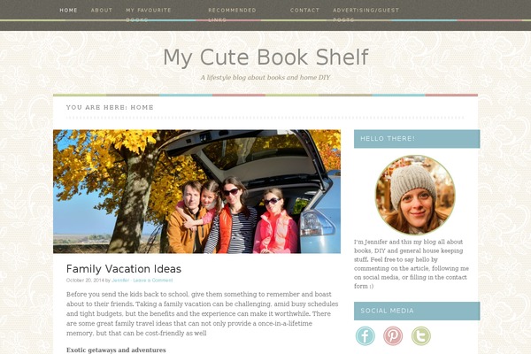 mycutebookshelf.com site used Blogland