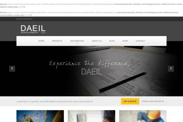 Site using Custom Sidebars plugin