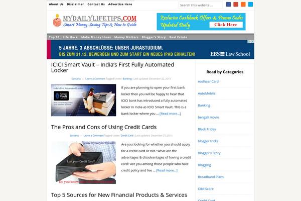Site using Recent Posts Widget Extended plugin