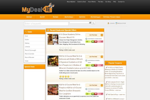 mydeal.ie site used Couponpress