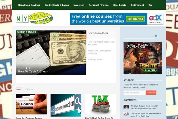 AquaMag theme site design template sample