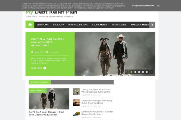 Gonzo theme site design template sample