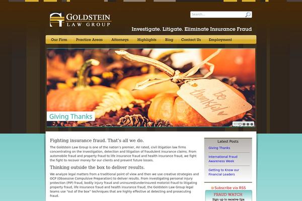Goldstein theme site design template sample