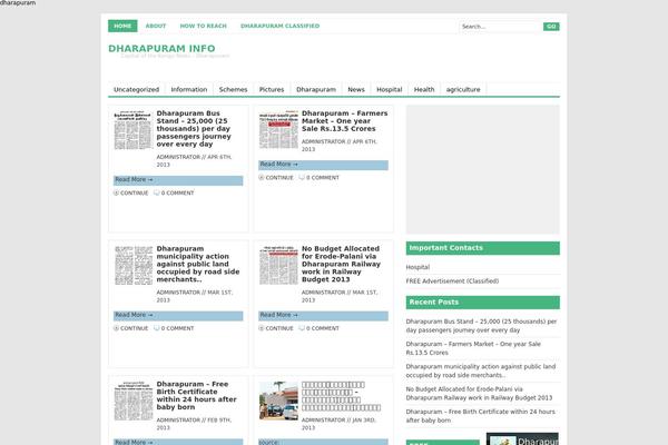 Channel theme site design template sample