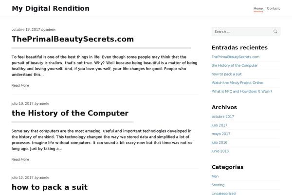 Syntax theme site design template sample