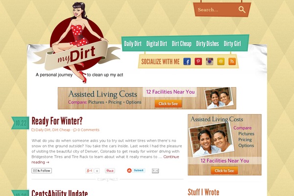 mydirt.ca site used Clarity-child