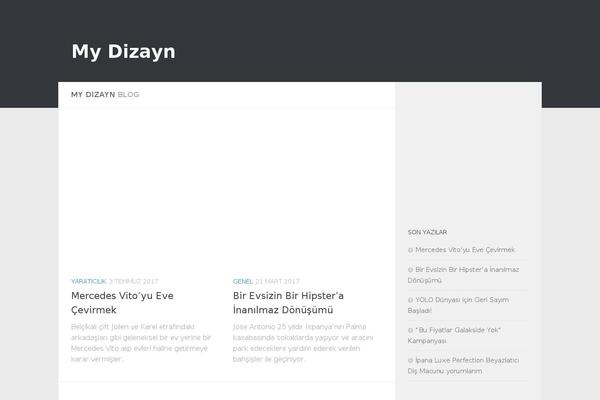 Hueman Child theme site design template sample