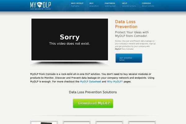 mydlp.com site used Comodotheme