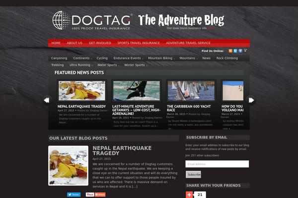 Bold News theme site design template sample