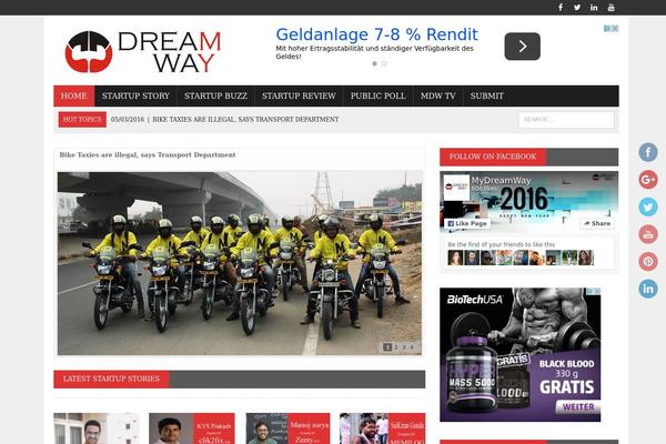 MH Newsdesk theme site design template sample