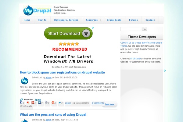 Web Log theme site design template sample