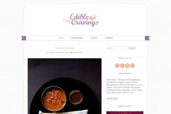 Sugar and Spice theme site design template sample