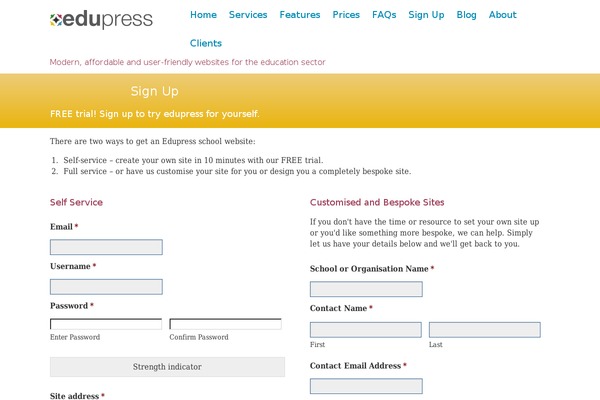 Edupress theme site design template sample
