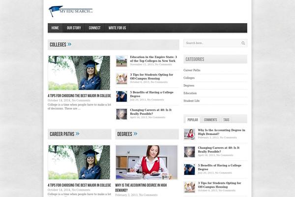 avenue theme site design template sample