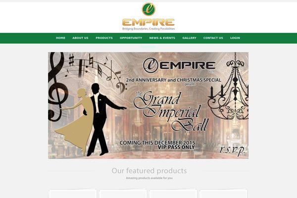 Empire theme site design template sample