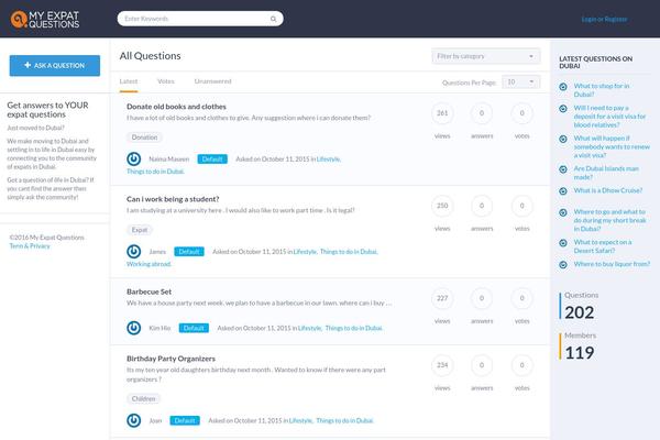 QAEngine theme site design template sample