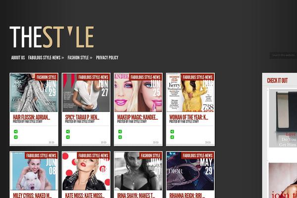 TheStyle theme site design template sample
