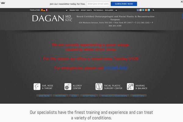 Flare theme site design template sample