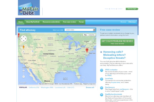 myfairdebt.com site used Mfd Theme