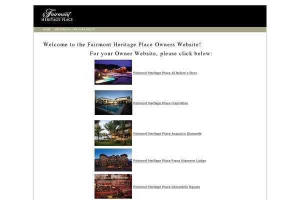 myfairmonthome.com site used Fairmont
