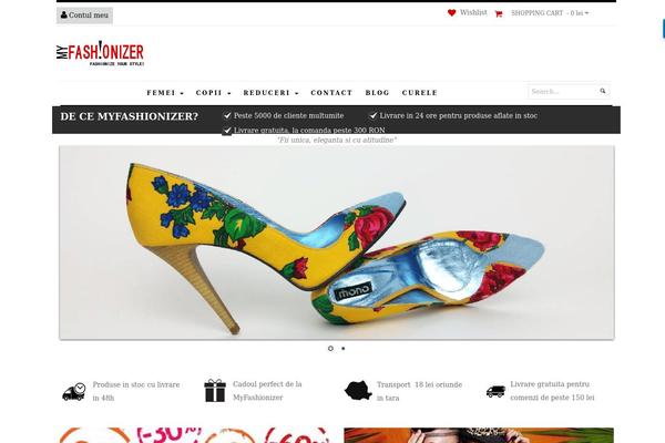 Fashion theme site design template sample